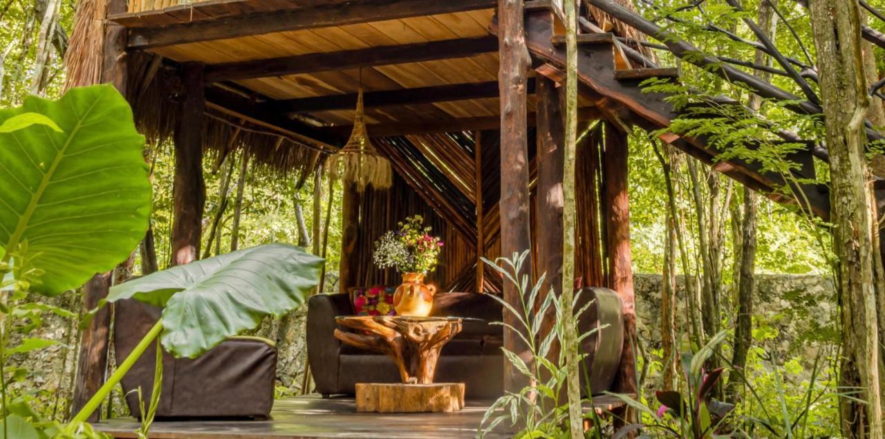 Pensjonat Madre Tierra Eco Habitat Puerto Morelos Zewnętrze zdjęcie