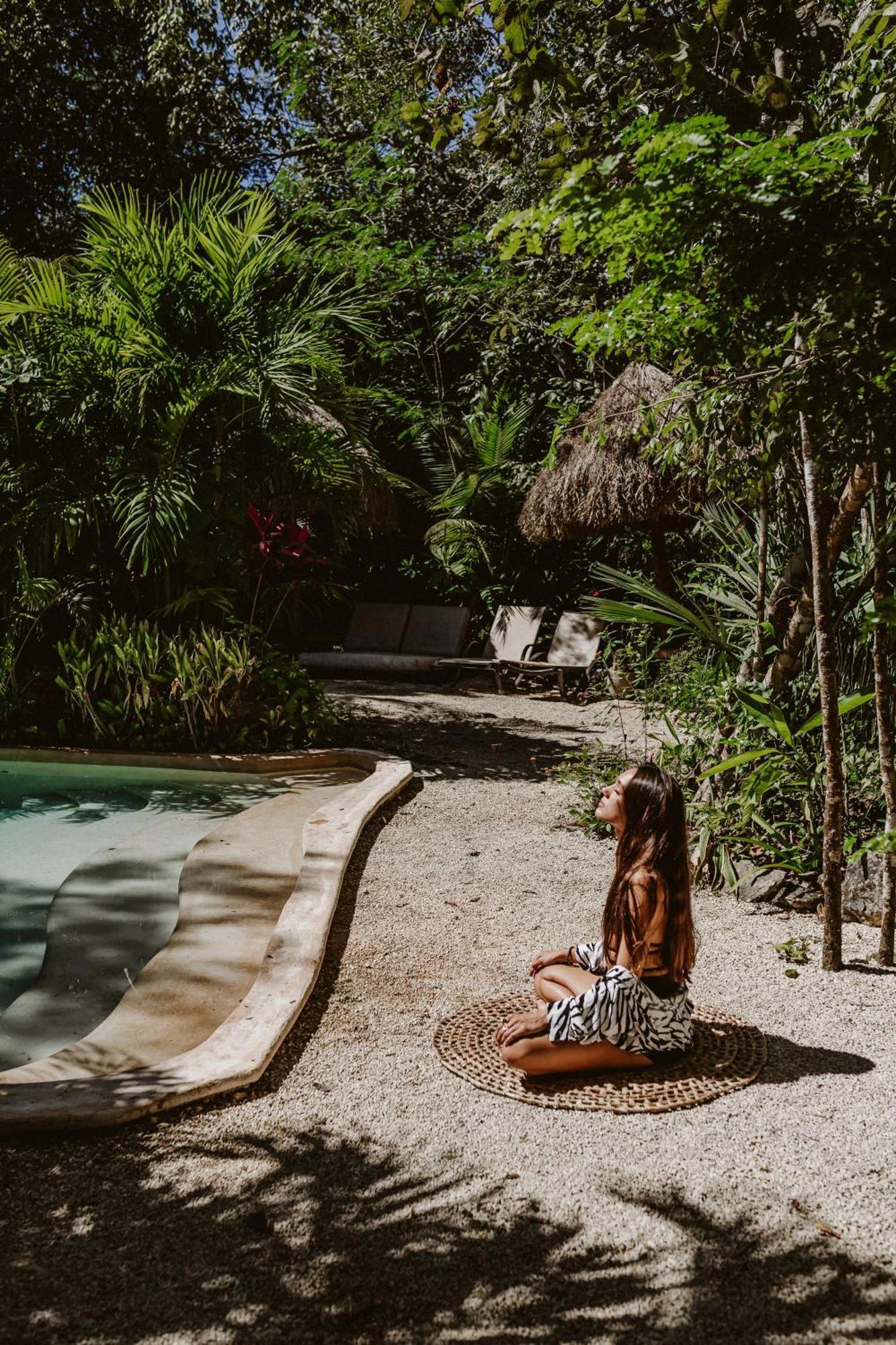 Pensjonat Madre Tierra Eco Habitat Puerto Morelos Zewnętrze zdjęcie