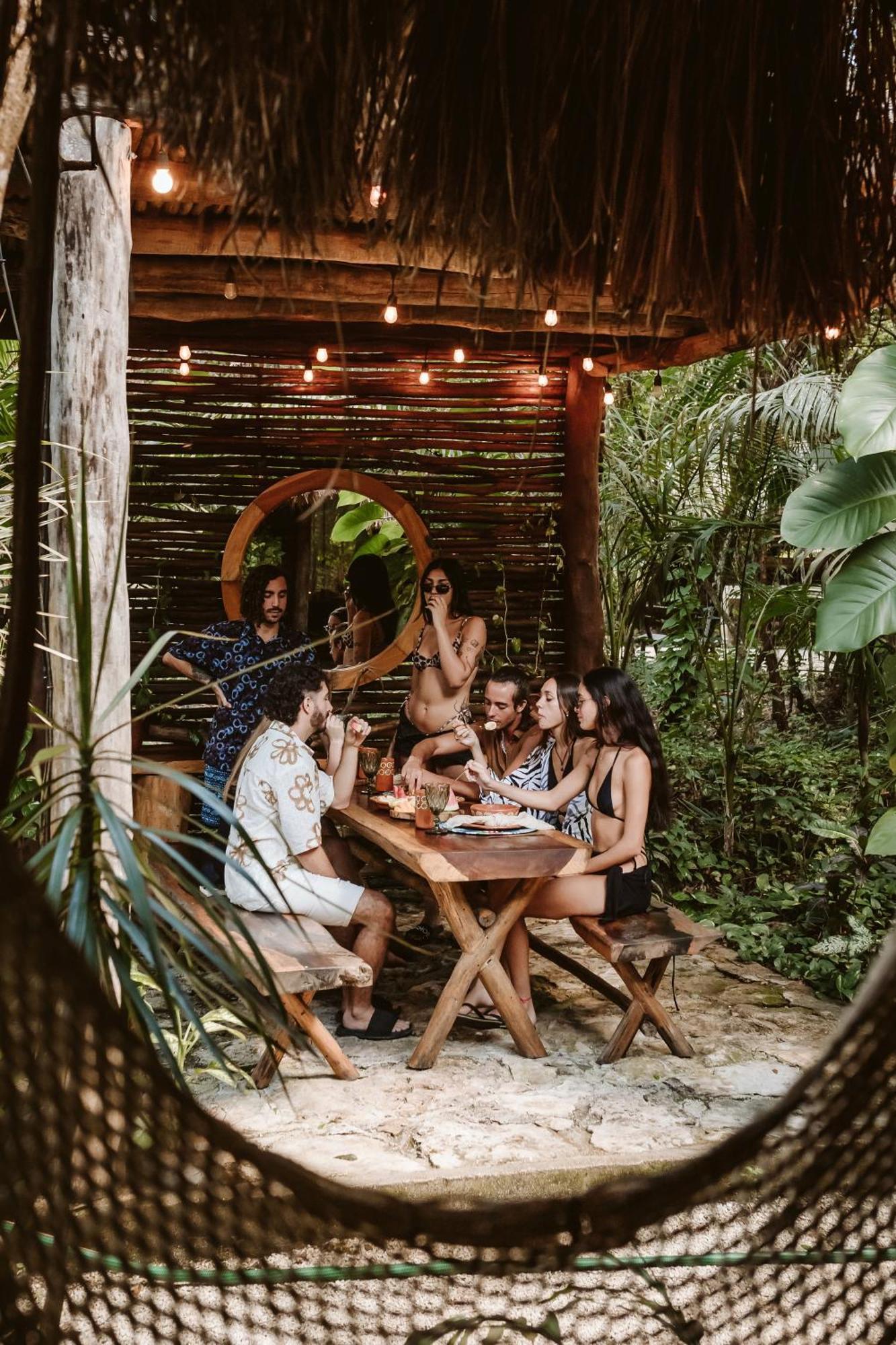 Pensjonat Madre Tierra Eco Habitat Puerto Morelos Zewnętrze zdjęcie